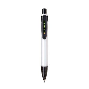 Click Action Plastic Tube Ballpoint Pen