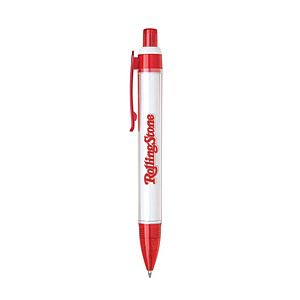 Click Action Plastic Tube Ballpoint Pen