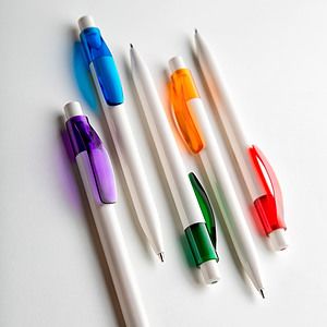 Translucent Clip Ballpoint Pen