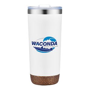 22 oz Cork Bottom Stainless Steel Tumbler