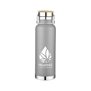 20 oz. Wooden Top Stainless Steel Tumbler