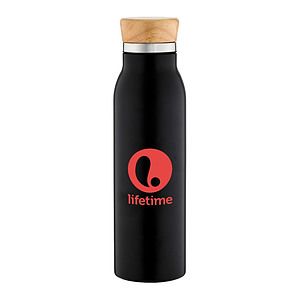 20 oz. Wood Lid Stainless Steel Tumbler