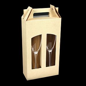 5.75 Oz. Champagne Flute Glass W/Tapered Stem
