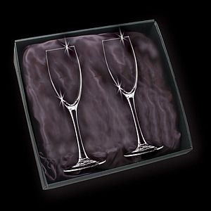5.75 Oz. Champagne Flute Glass W/Tapered Stem