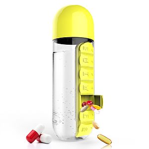 20 Oz. In Style Pill Organizer Water Bottle