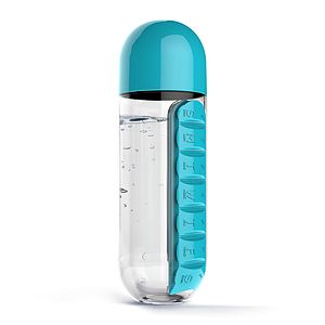 20 Oz. In Style Pill Organizer Water Bottle