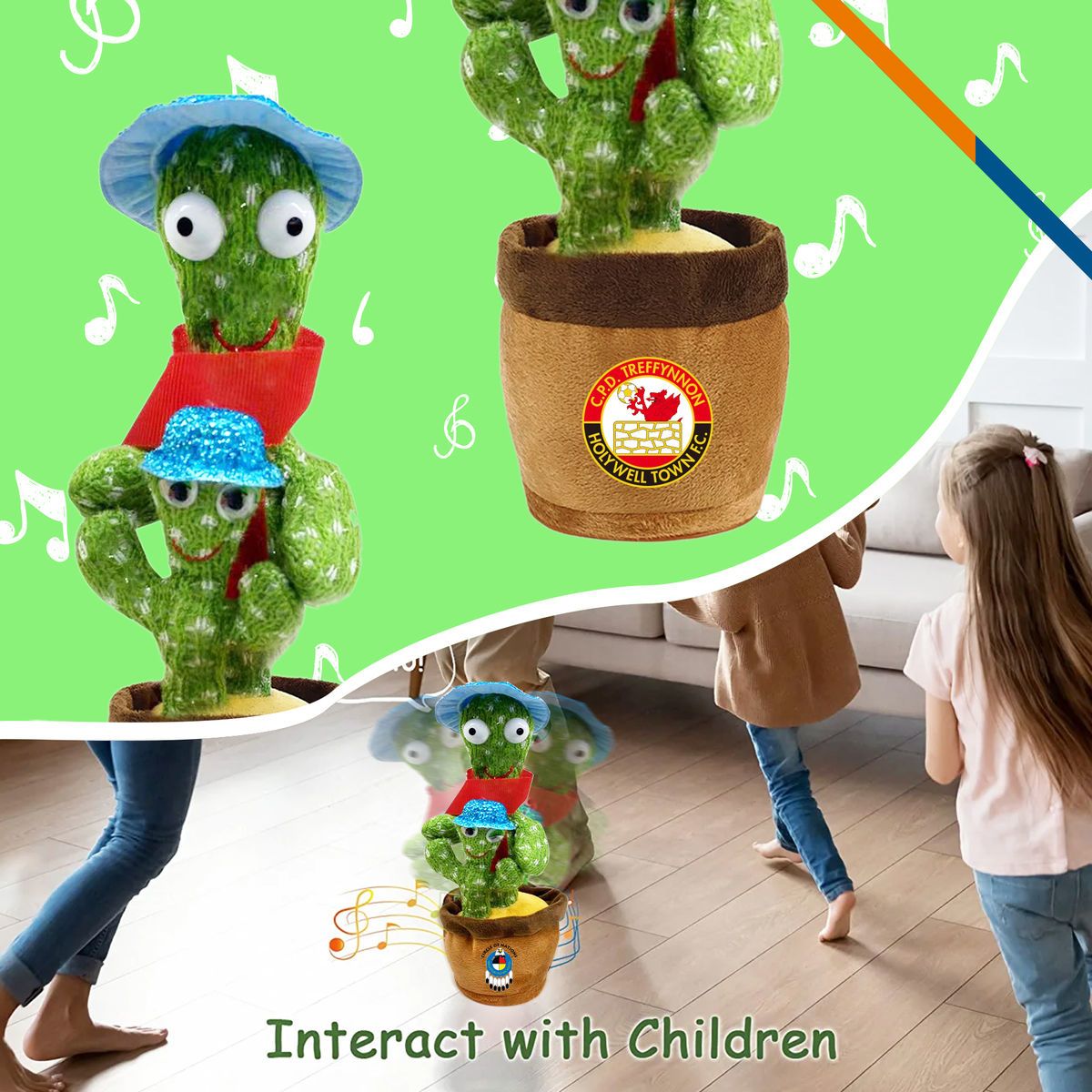 Scaver Promotional Scaver Dancing Cactus Toy Personalized With Your Custom Logo