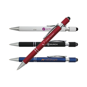 Halcyon® Executive Metal Spin Top Pen with Stylus