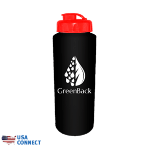 32 oz. Sports Bottle with Flip Top Cap - USA Connect