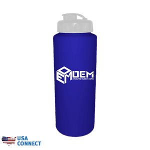 32 oz. Sports Bottle with Flip Top Cap - USA Connect