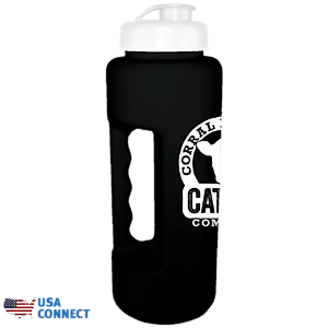 32 oz. Grip Bottle with Flip Top Cap - USA Connect