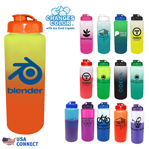 Mood™ 32 oz. Sports Bottle with Flip Top Cap - USA Connect