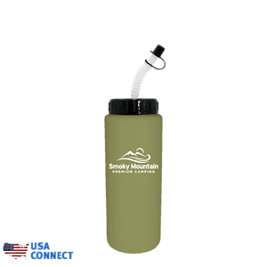 32 oz. Sports Bottle with Flexible Straw - USA Connect