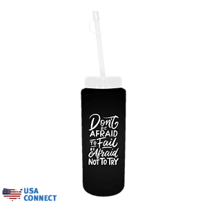 32 oz. Sports Bottle with Flexible Straw - USA Connect