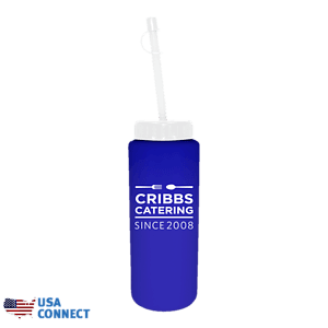 32 oz. Sports Bottle with Flexible Straw - USA Connect