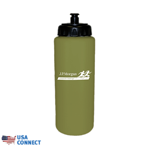 32 oz. Sports Bottle with Push 'n Pull Cap - USA Connect
