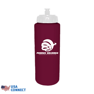 32 oz. Sports Bottle with Push 'n Pull Cap - USA Connect