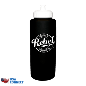 32 oz. Grip Bottle with Push 'n Pull Cap - USA Connect