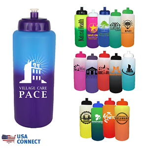 Mood 32 oz. Grip Bottle with Push 'n Pull Cap - USA Connect