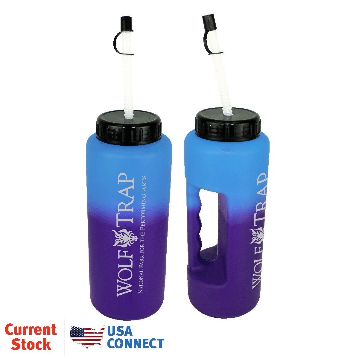 Mood™ 32 oz. Grip Bottle with Flexible Straw - USA Connect