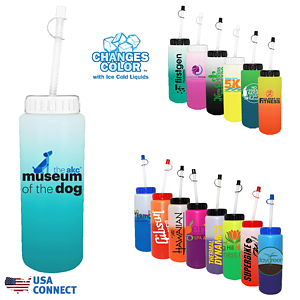 Mood™ 32 oz. Sports Bottle with Flexible Straw - USA Connect