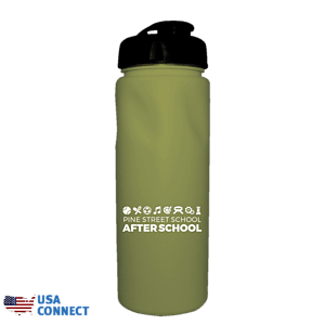 24 Oz. Cycle Bottle with Flip Top Cap - USA Connect
