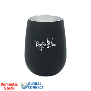 Halcyon® 12 oz. Stainless Steel Wine Glass, Global Connect