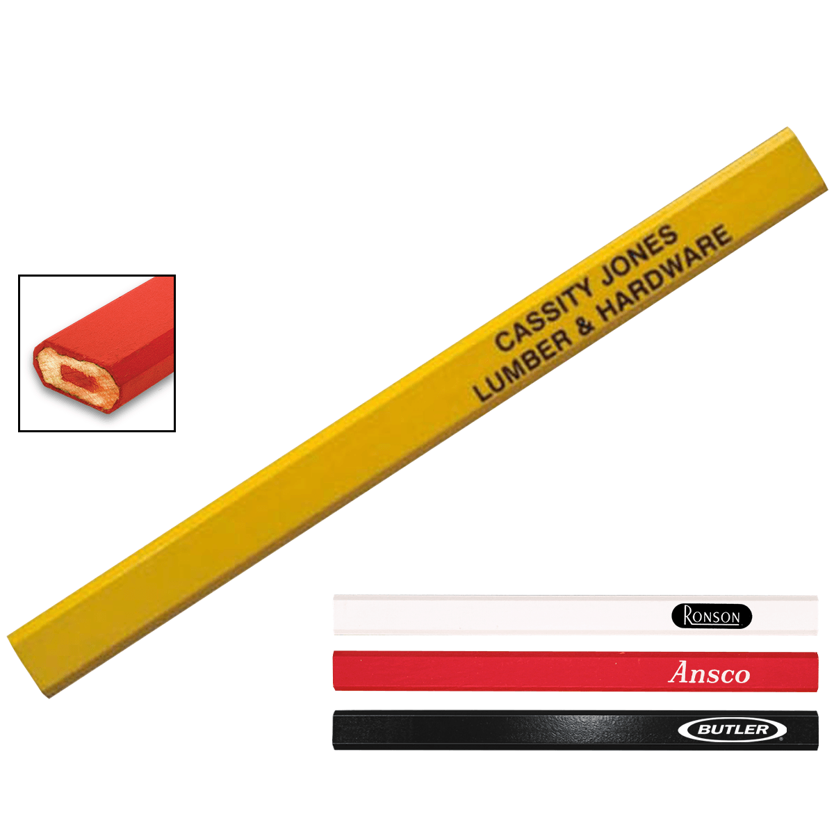 Red Graphite Carpenter Pencil | Corporate Specialties