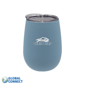 Halcyon® 12 oz. Wine Glass with Lid, Global Connect - Laser Standard