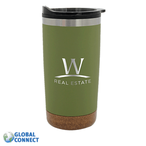 Halcyon® 20 oz. Cork Bottom Tumbler, Global Connect - Laser Standard