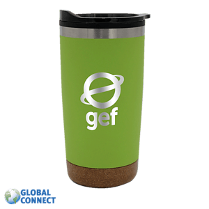 Halcyon® 20 oz. Cork Bottom Tumbler, Global Connect - Laser Standard