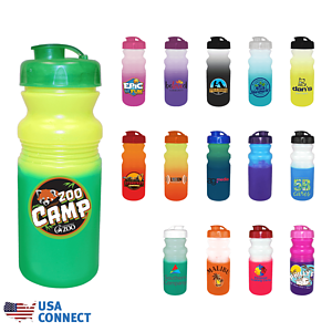 Mood 20 oz. Cycle Bottle with Flip Top Cap, Full Color Digital - USA Connect