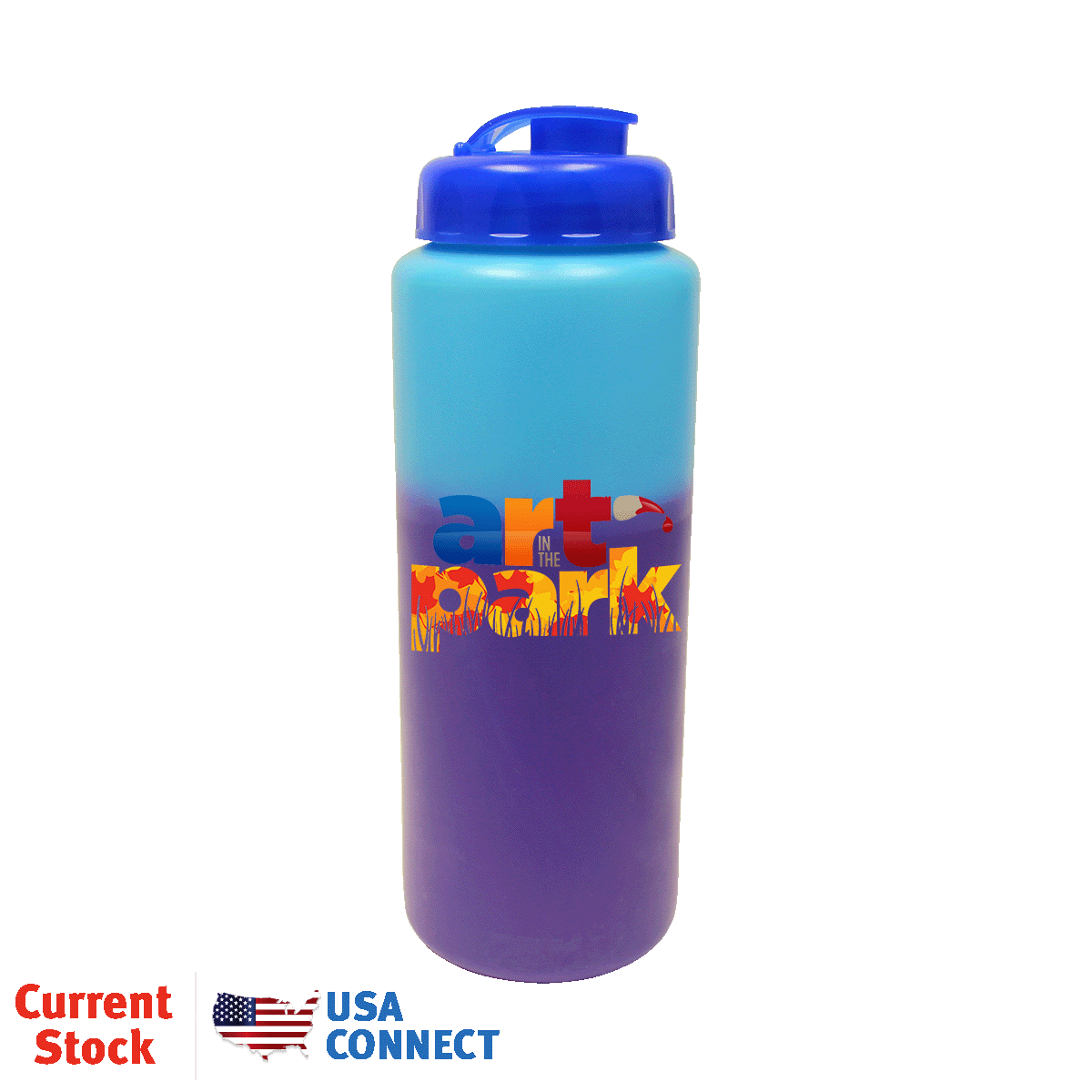 Mood™ 32 oz. Sports Bottle with Flip Top Cap, Full Color Digital - USA Connect