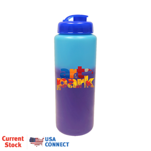 Mood™ 32 oz. Sports Bottle with Flip Top Cap, Full Color Digital - USA Connect