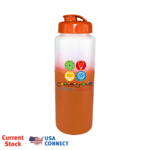 Mood™ 32 oz. Sports Bottle with Flip Top Cap, Full Color Digital - USA Connect