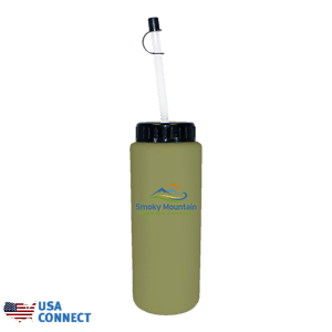 32oz. Sports Bottle With Flexible Straw, Full Color Digital