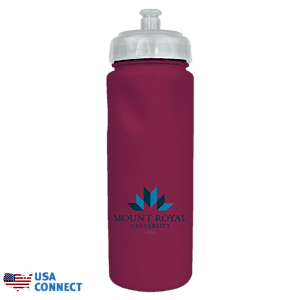24 Oz. Cycle Bottle with Push 'n Pull Cap, Full Color Digital - USA Connect
