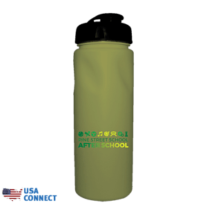 24 Oz. Cycle Bottle with Flip Top Cap, Full Color Digital - USA Connect