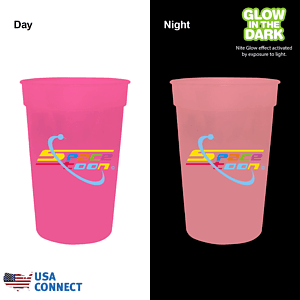 17 Oz. Nite Glow Stadium Cup, Full Color Digital - USA Connect