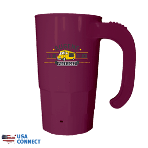 20 oz. Stackable Beer Stein, Full Color Digital - USA Connect