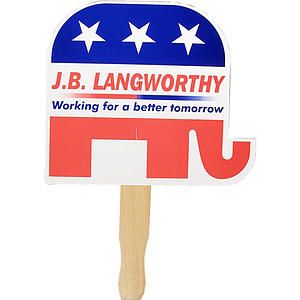Patriotic Hand Fan, Full Color Digital