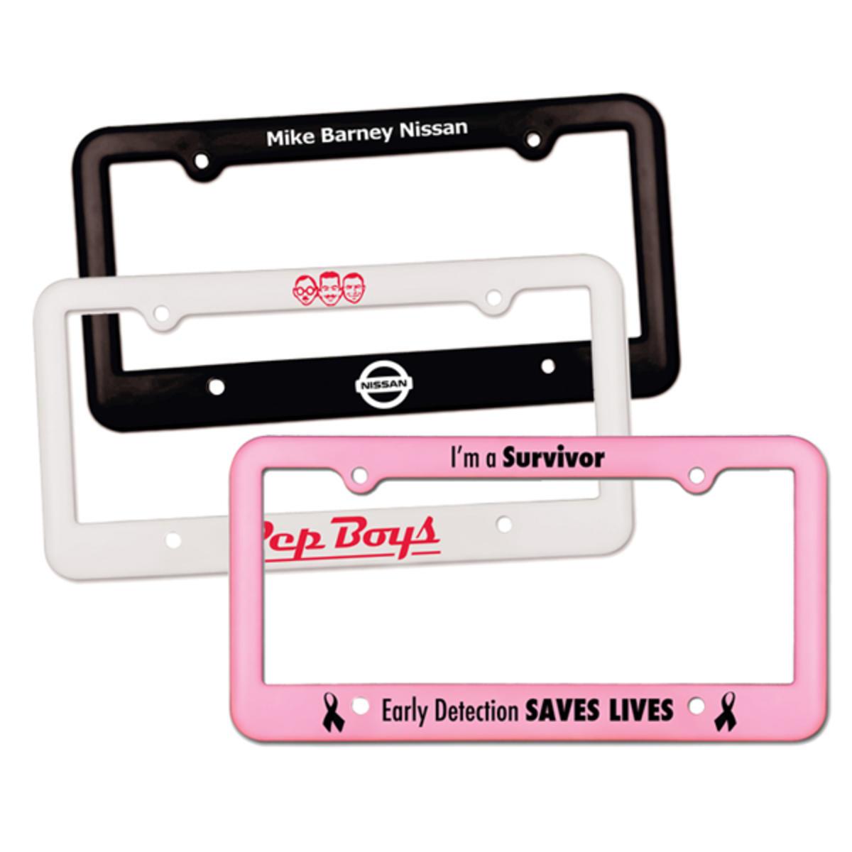 Promotional License plate frame 4 holes Personalized With Your Custom
