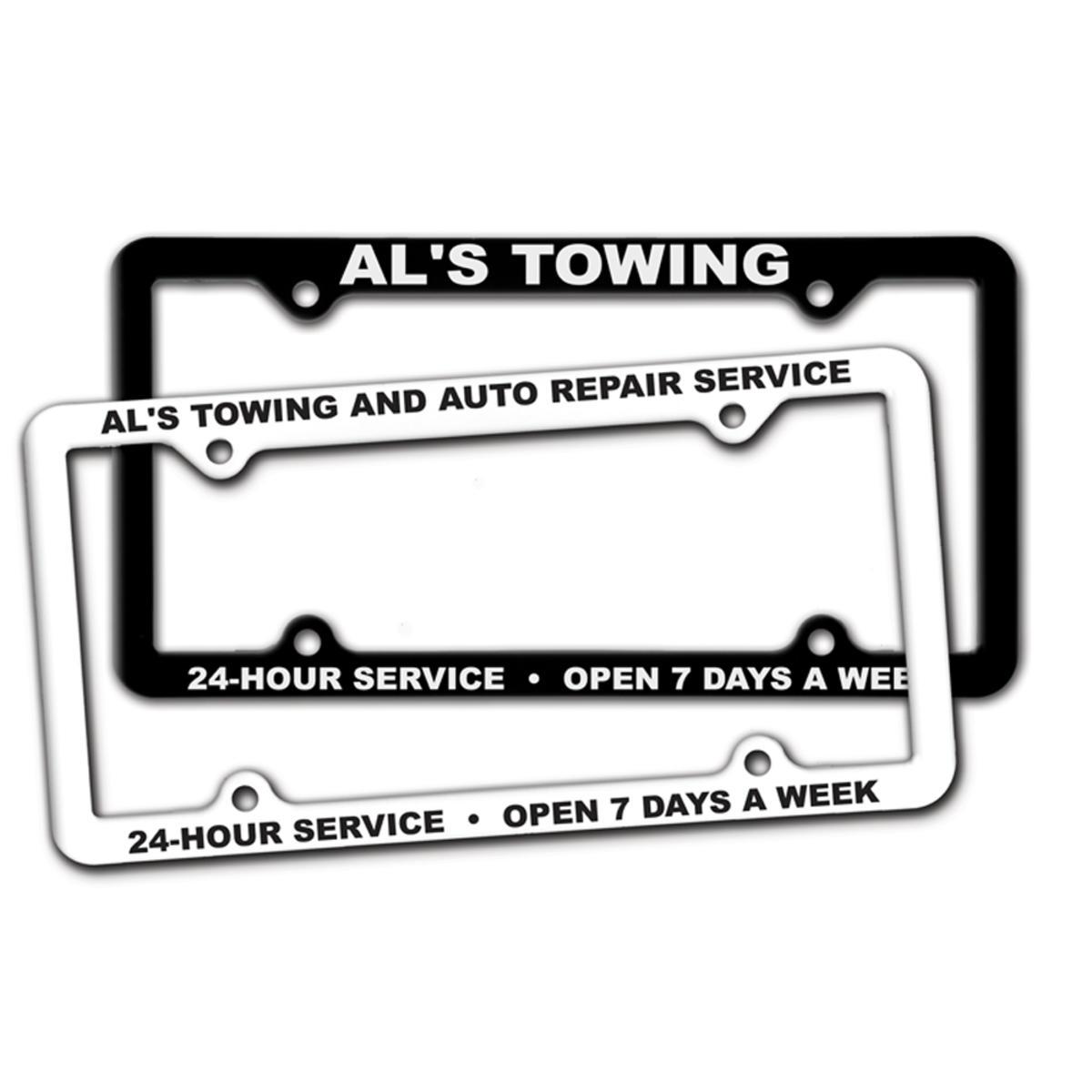 Promotional Thin panel license plate frames Personalized With Your