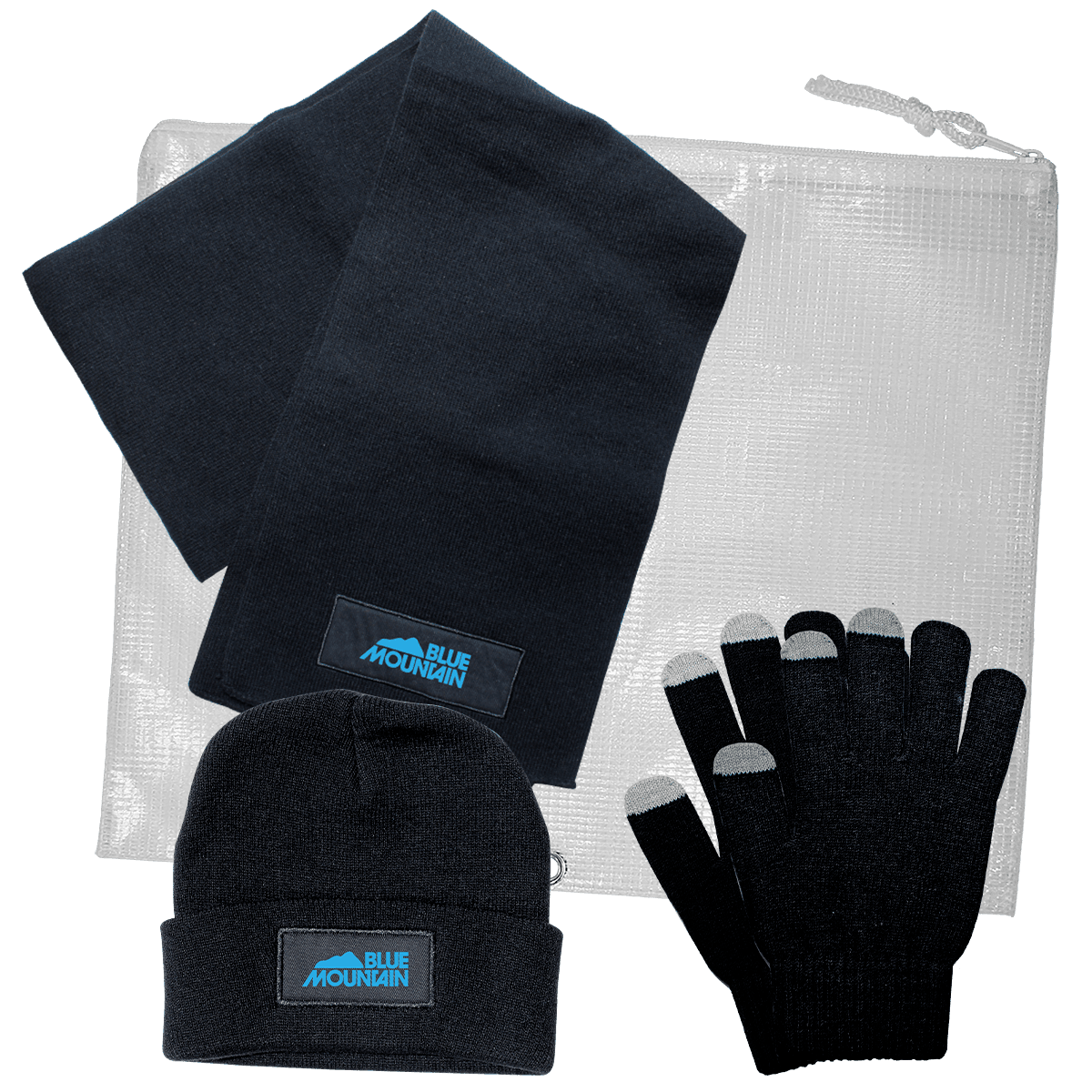 3 Piece Knit Set with All Purpose Pouch
