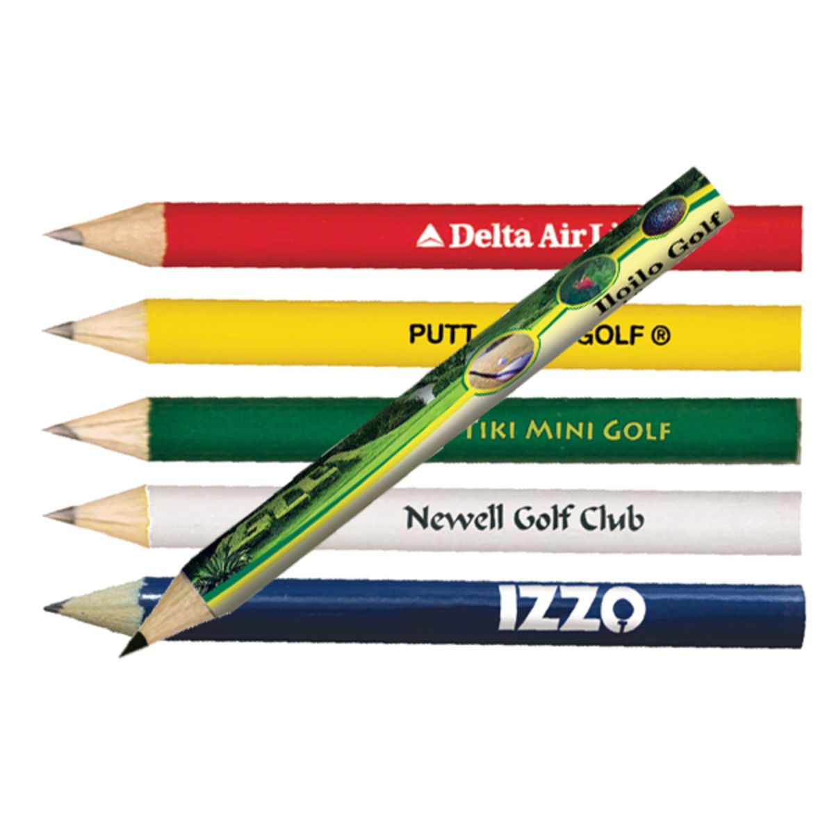 Promotional Round golf pencils Personalized With Your Custom Logo