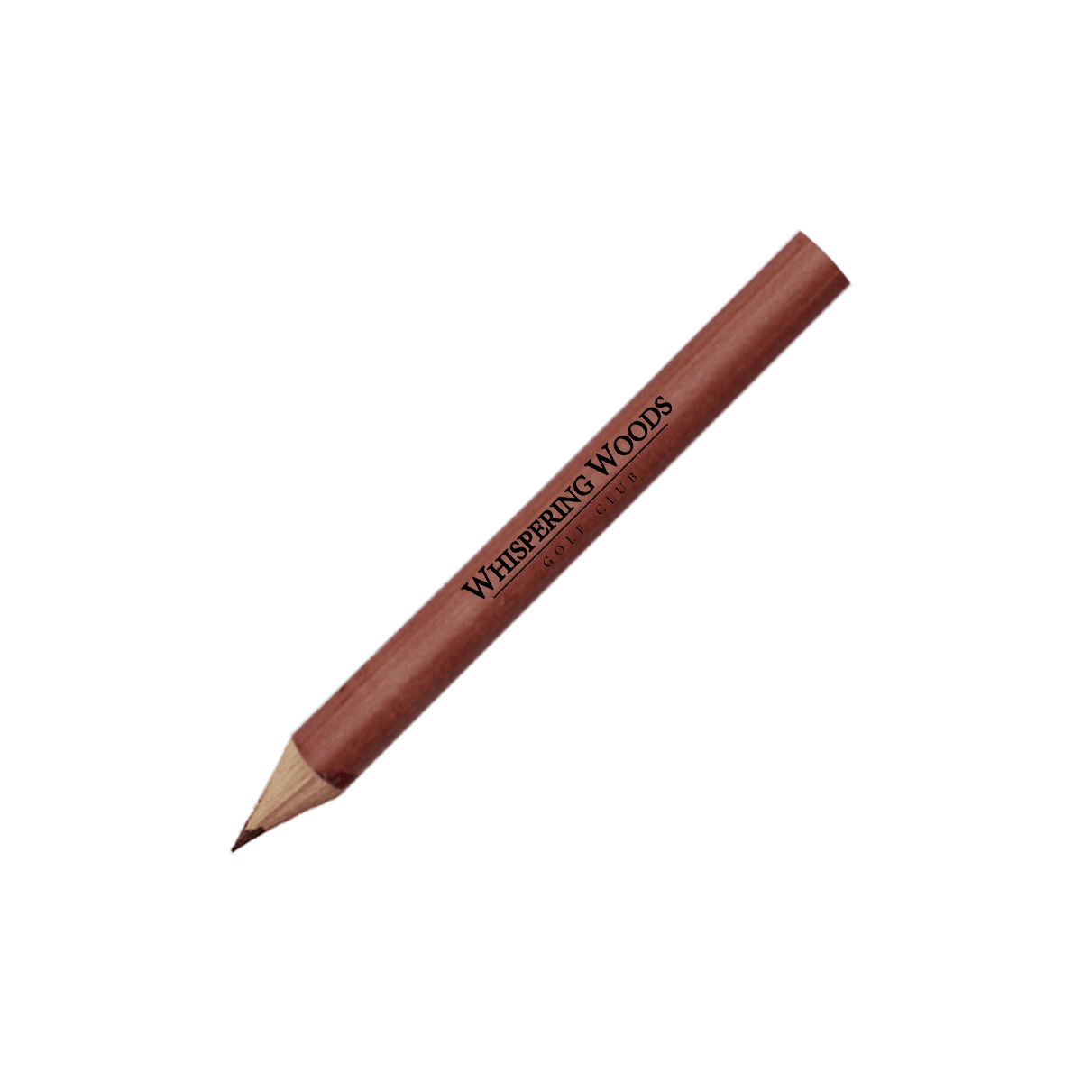Round Natural Finish Golf Pencils
