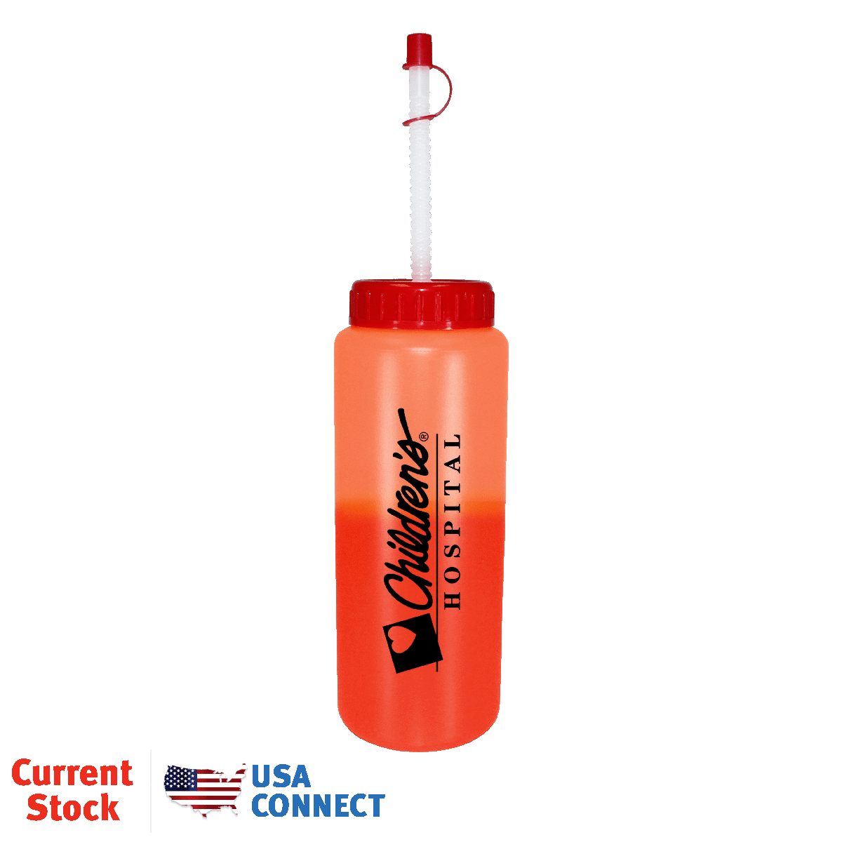 32 oz. Sports Bottle with Flexible Straw