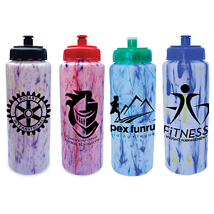 32 oz. Confetti Sports Bottle with Push 'n Pull Cap
