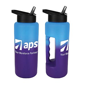Mood 32 oz. Grip Bottle with Straw Cap Lid