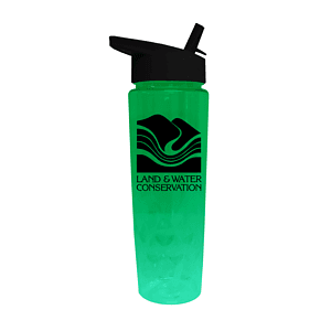RECYCLED PET - 24 oz. Bottle with Straw Cap